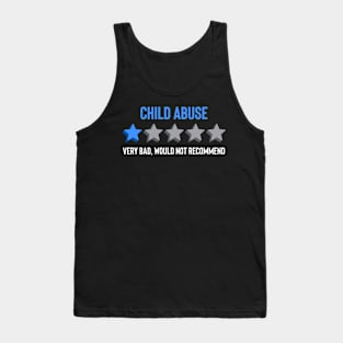 Child Abuse Prevention Awareness Month Blue Ribbon gift idea Tank Top